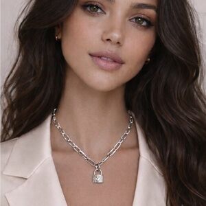 Louis Vuitton Rhinestone Lock Stamped Charm